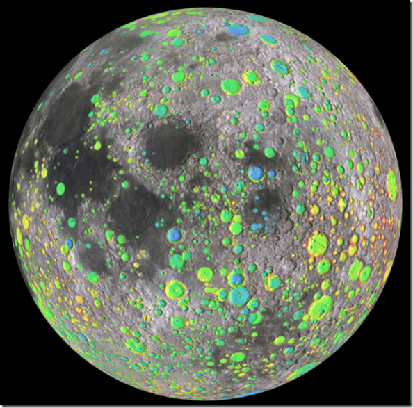 El Mapa más detallado de la Luna