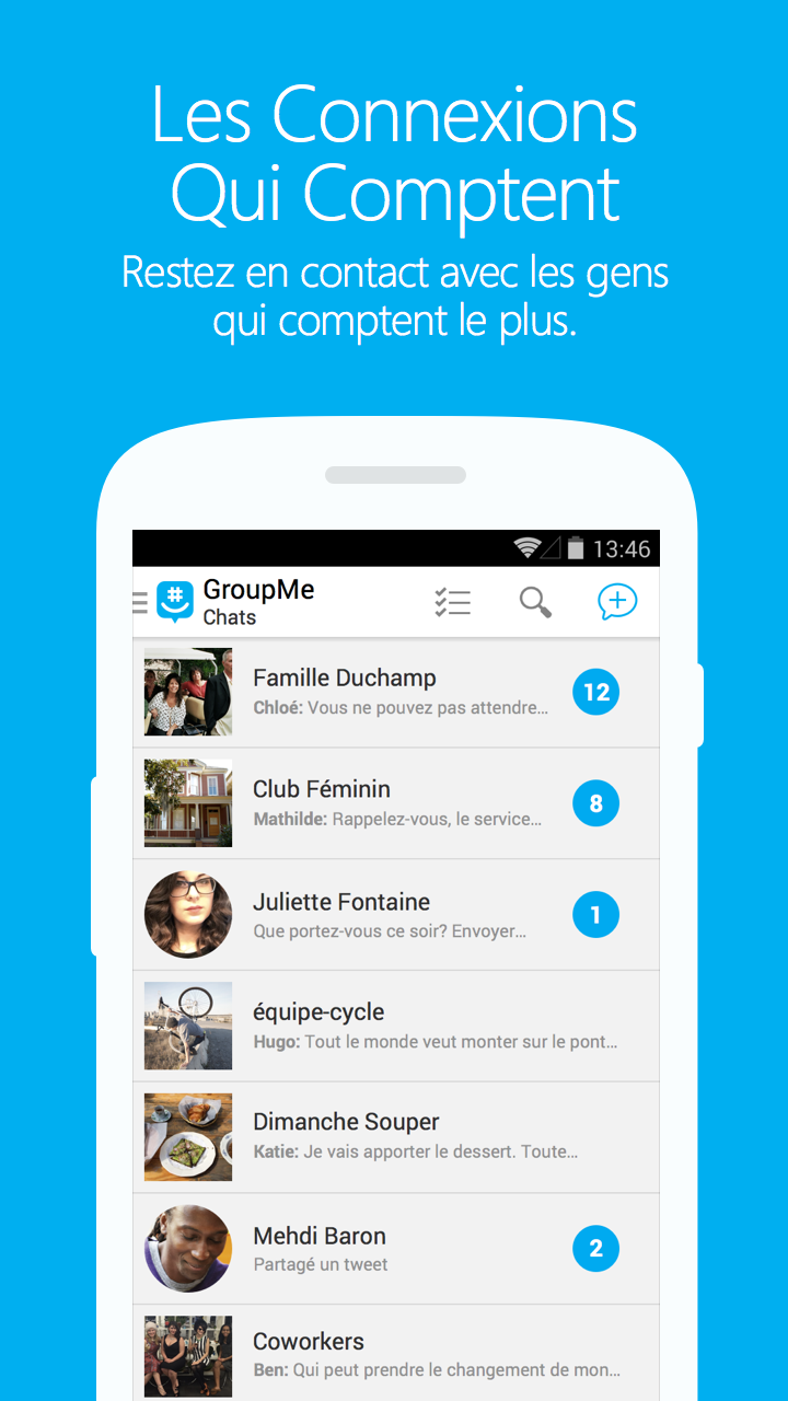 Android application GroupMe screenshort