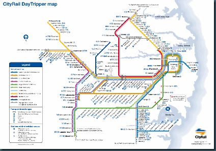 Sydney railway map