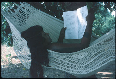 Canela reading Scripture