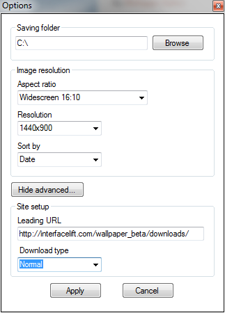 program that lets you download wallpapers from InterfaceLIFT in batches. program that lets you download wallpapers from InterfaceLIFT in batches.