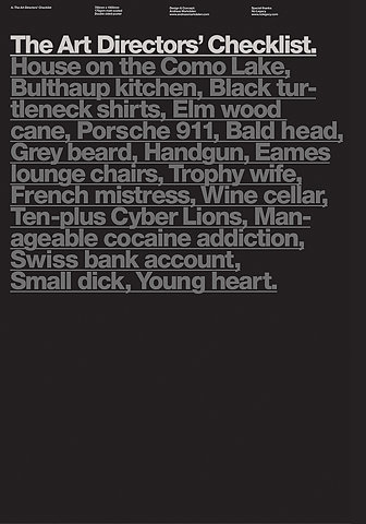 The Art Directors’ Checklist