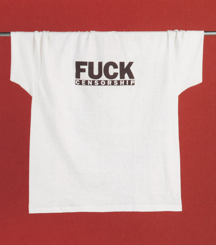 T-shirt design. Fuck censorship