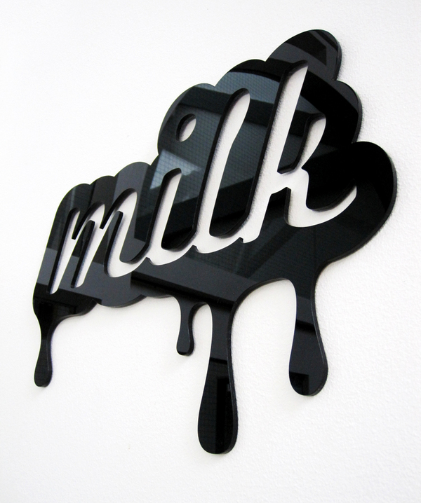 Sticky Typography. Milk