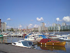 Marina in downtown Helsinki