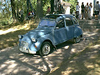 Old car in the shade