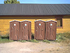 Toilet huts