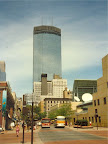 Panoramic view IDS Tower in Minneapolis