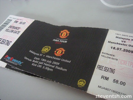 image of man utd asia tour ticket image of man utd asia tour ticket