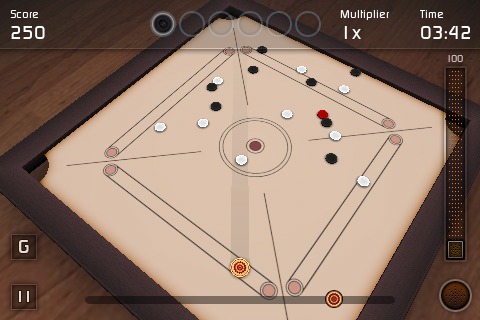 Carrom 3D on iPhone Carrom 3D on iPhone