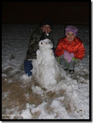 With Snowman