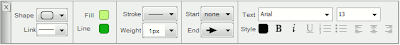 UE mind map tool format bar