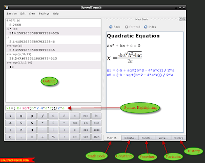 SpeedCrunch User Interface Explained