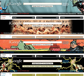 A sample of iGoogle comic book themes