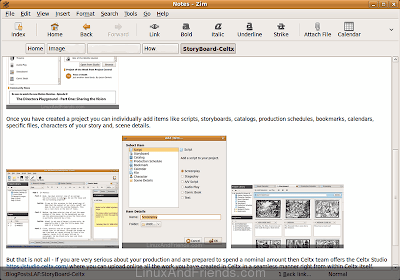 Zim Wiki notes software Zim Wiki interface