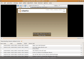 Subtitle editor interface