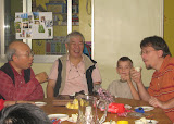 sipping tea with friends