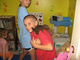 Donut the squirrel on Zachary