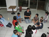 Scott doing an object lession about forgiveness