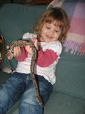 Mollie holding the Gant's snake