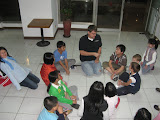 Scott doing an object lession about forgiveness