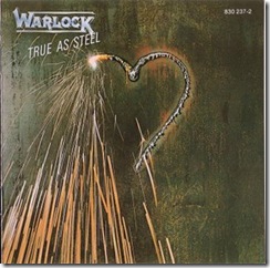 Warlock - True As Steel - front