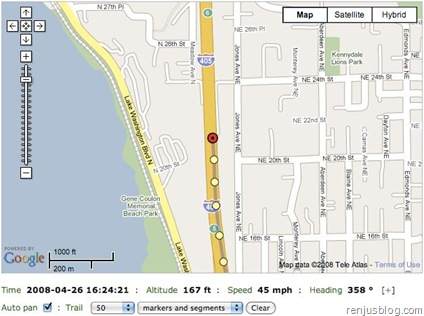 Tracking Iphone Location
