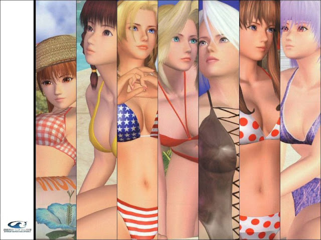 Chicas Dead or Alive Veinticinco mujeres, cincuenta tetas. Cincuenta tetas, veinticinco mujeres, cincuenta tetas. Si las cuento tres veces, ciento cincuenta.