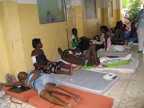 This was the main hospital in Jimani. It was full, but the chaos had gone down quite a bit by the time we got there. The Dominicans running the hospital didn't have much work for us to do, so we left them some supplies we brought and moved on.