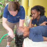 Lauren treated these sisters for lice.