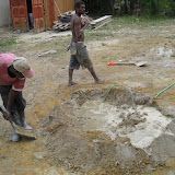 Step 11: Put the walls of the "pool" into the water.
