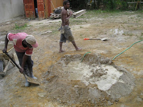 Step 11: Put the walls of the "pool" into the water.