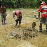 Step 12: Keep mixing with shovel