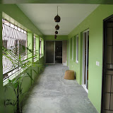 The upstairs halway.
