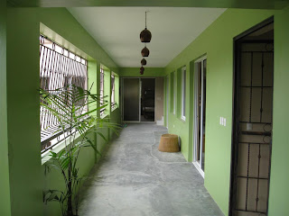 The upstairs halway.