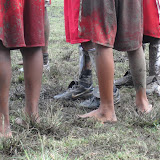 We don't let a little mud get in the way of soccer!