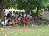 Many of the local Montellano-ites gathered to watch the games.