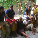 The staff takes a sigh of relief after the students leave.