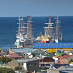 les voiles vues de Punta Arenas au Chili