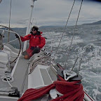 Stephen notre skiper en plein travail