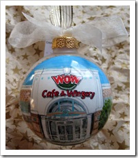 Custom Glass ornament - WOW franchise 