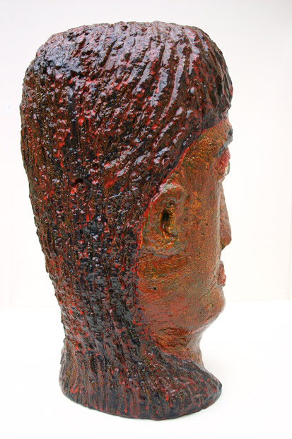notre dame des anges (achteraanzicht, 2005 ~ 50 x 30 x 30 cm ~ gipsbeton, acryl)