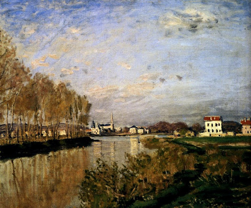 claude monet, the seine at argenteuil