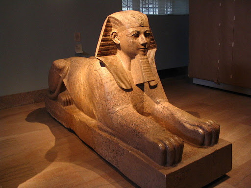 sphinx in the metropolitan museum new york