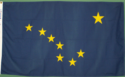 Alaska State Flag Black And White