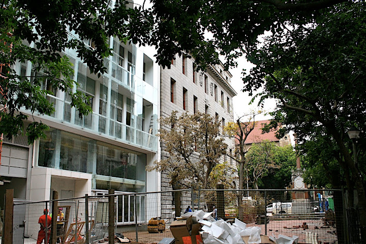 St Georges Mall Pedestrian Crossing looking almost ready for its return to the city of Cape Town.