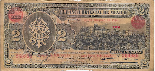 Billetes De Mexico. BILLETE DE MEXICO