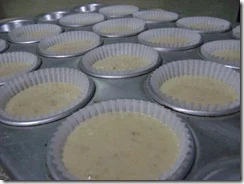 Banana cupcakes, cupcakes de guineo