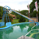 Deadly looking waterslide at the resort pool.