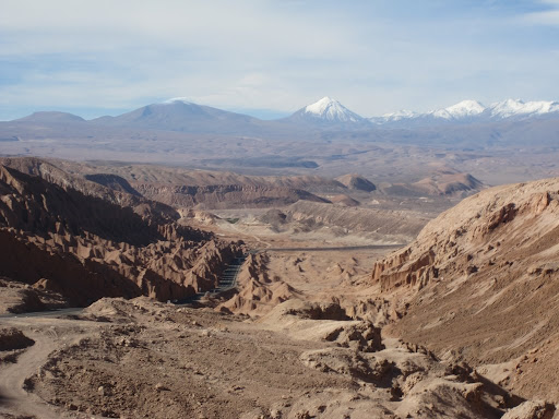 The last stretch of road into San Pedro de Atacama.